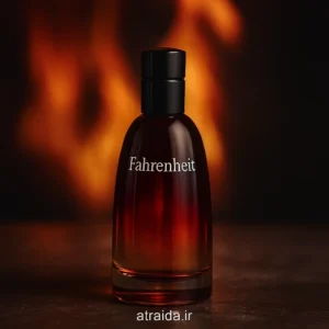 تصویر ادکلن دیور فارنهایت حس قدرت، گرما و مردانگی را القا می‌کند. برچسب "atraida.ir" هویت برند عطر آیدا ( امیر عطری ) را دارد.